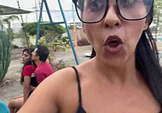 What if they catch us fucking my whore girlfriend's juicy ass in public park?