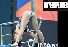 voyeur captures young women high diving bikini legs ass curves candid