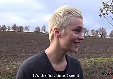 Czech babe rides huge cock for ride home pussy trade