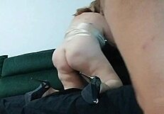 naughty stepdaughter needs stepdad's hands on her tight shorts outdoors?