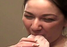 Clothed pantyhose lesbians dominate in wild femdom threesome fetish!