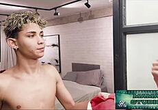 Caught Stepson Spying, Horny Stepmom Fucks His Young Cock Raw