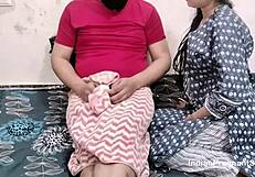desi couple mimics pornstars fucking rough while watching mobile porn