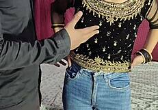 Stepsis blindfolded in panties, I sniffed and worshipped her huge ass backstage