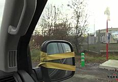 Czech babe rides huge cock for ride home pussy trade