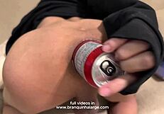 How's this huge dildo stretching that shemale ass wide open?!