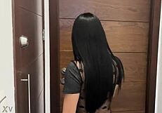 Pathetic cuck watches wife deepthroat muscular studs huge cock slurping cum off her humiliated face