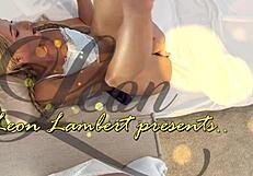 hey, watch this horny blonde tease cock with slow balls massage and panties