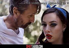 hey, pervy step-uncle tricks step-niece into wild group bang at family bbq