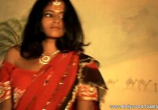 Beautiful Indian Brunette Dances on Camera