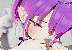 towa's mouth and feet milk your load perfectly