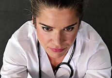 doctor drains patient's insane cum load with nurse's humiliating mouth skills