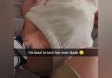 Cheating Girlfriend's Snapchat Debt Fuck Cums On Ass!