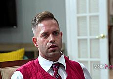 home tutor jesse pony stretches flexible body to drain student's aching balls