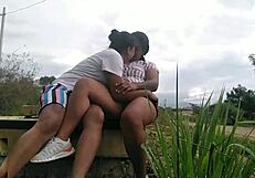 i couldn't resist sucking his cock in the park with everyone around, his thick shaft pulsing as i swallowed every drop outdoors