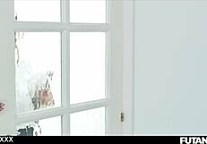 futa school sluts orgy with creampie footjobs everywhere