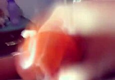 DESI SHEMALE Strokes Huge Cock Till Cum Explosion