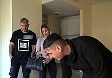 Rough Big Ass Blonde Takes Anal Creampie from Muscular Stud