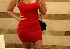 on vacation i slipped off my petite panties in the toilet for evening fun