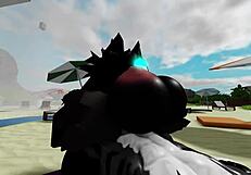 scp-1471 mal0 bends big tits ass over beach for rough doggystyle pounding by monster cock
