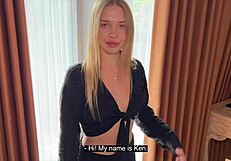 blonde college cutie teases panties outdoor for you