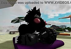 scp-1471 mal0 bends big tits ass over beach for rough doggystyle pounding by monster cock