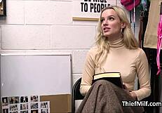 pounding that oil slick cougar with a dildo on her desk at work