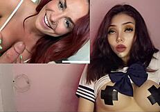 Horny Big Tit Milf Fucks Stepson Hard And Creampies Alone At Home!