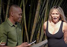 Monique Fuentes pays Brandon Cruz bbc to pound her fat ass street?