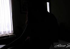 step-mom pops her young son's cherry before college on family vacation while wearing glasses pov