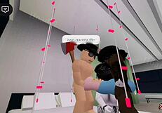 goth big tits slut takes monster cock facial in parents house threesome