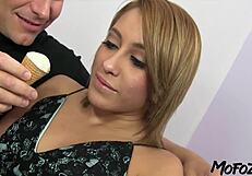 that 19 year old student gulps down daddy's cum load