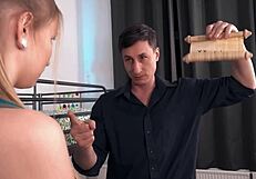 brunette squirts wildly anally pounded by bbc roommate in horny hostel