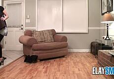 Wanna see this teen's huge silicone tits burst from her tight dress?