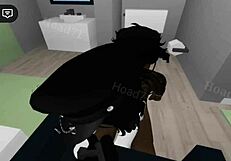 goth big tits slut takes monster cock facial in parents house threesome