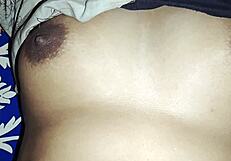 The horny stepsister sneaks into stepbrother's bed at night sharing intimate heat