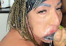 danaxmuscles bodybuilder takes 30 massive cumshots deepthroat squirting on face
