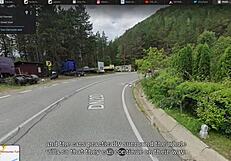 laura quest rips clothes in mountain kitchen striptease flashing tanned tits outdoors