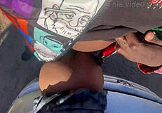 petite ebony teen bent over quickie doggystyle fuck in car before classroom public