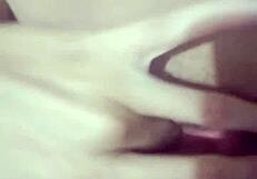 hey watch this naughty babe fingering her wet pussy so hard she squirts everywhere 😈🔥💦 come closer and see her juicy lips spread wide open for the camera!!