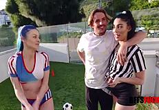 Petite Teen Best Friends Gangbanged Roughly by Captain's Crew