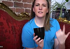 clara dee sips morning coffee giving cei joi to cum eating boys