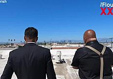 Marica Hase Strips Then Bends For Troy Francisco's X-Cross Bondage With Big Black Cock Pounding