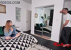 Double breeding ex-boss's pregnant redhead milf and teen for payback