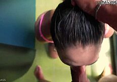 leo casanova slams ass-to-mouth then bathes face in cum publicly