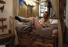 wanna watch this redhead strip naked and finger her smooth pussy?