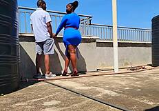 sneakin up on big ass neighbor she down for doggystyle couch