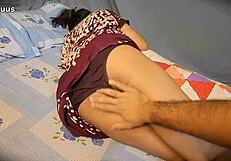Hairy pussy milf wife cheats doggystyle on hubby with huge cock pov