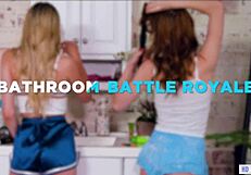 Roommates Lily Larimar and Aliya Brynn share wet oral fun in dorm