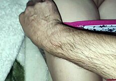 Tight teen pussy tease turns into rough anal assfuck bareback bedroom